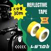 REGIPROB Reflective Tape, Yellow, 5cm x 30m, Water-Resistant, Fluorescent, for Parking Lots, Accident Prevention (2 Pack)