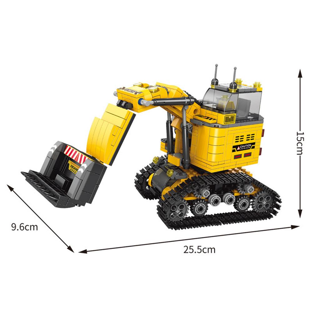 Ingenieurwesen Turmdrehkran LKW Bagger Kran Wagen Stadt Baufahrzeug Auto Bausteine Ziegel Modell Kinderspielzeug Geschenk