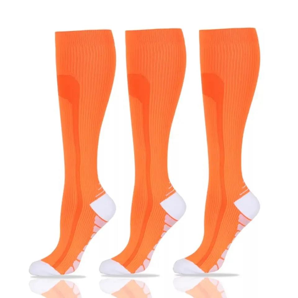 1/3 Pairs Compression Socks Knee High 20-30 Mmhg Fit Medical Edema Diabetes Varicose Veins Running Marathon Sports Socks