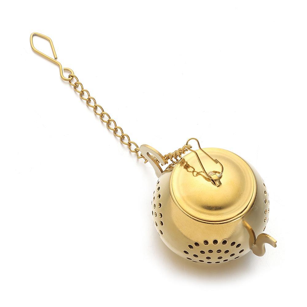 Durable Teapot Shape Stainless Steel Tea Strainer Diffuser Herbal Spice Filter Tea Infuser