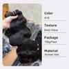 Water Wave Bone Straight Machine Double Weft Remy Grade Vietnam Hair Natural Black Double Drawn Handmade Braided Wig Bleached