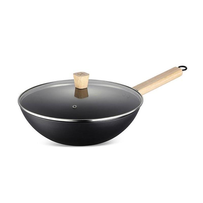 Debolai He Feng Cast Iron Chinese Wok