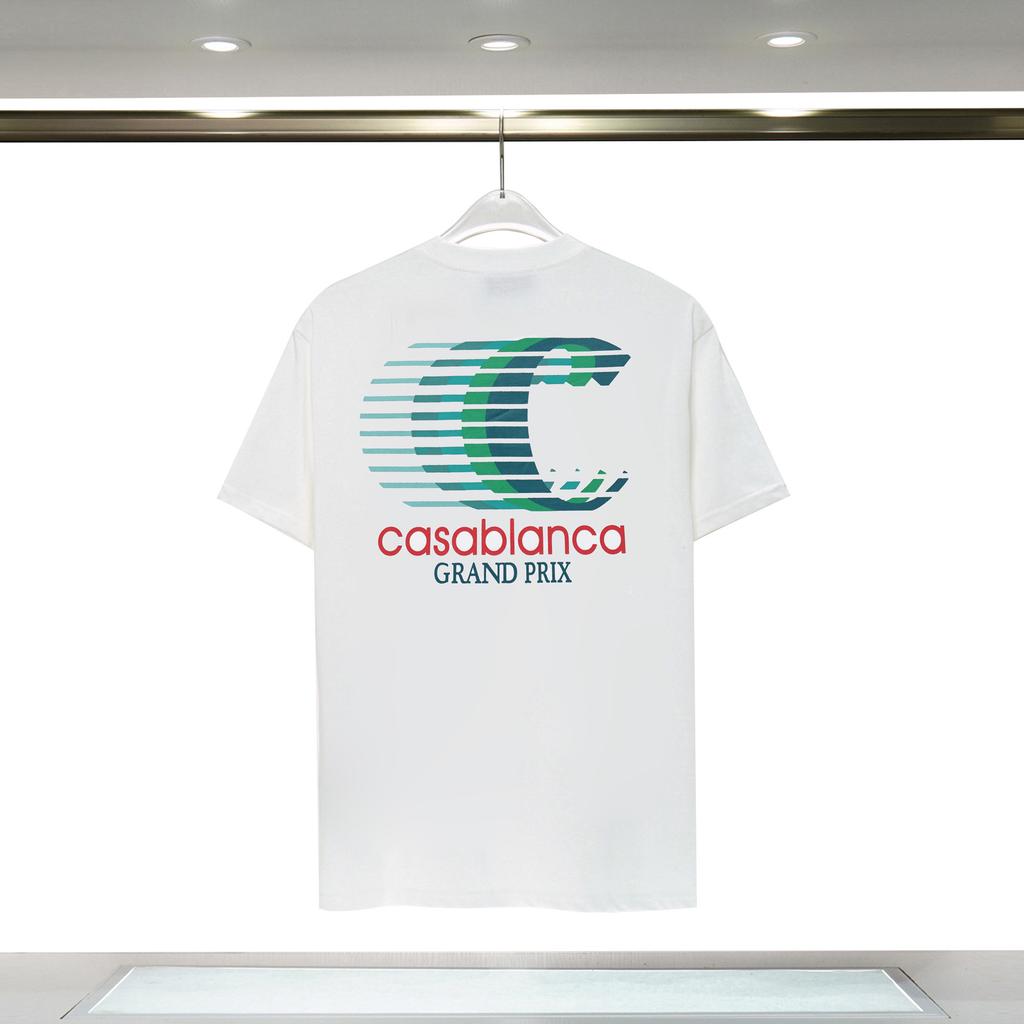 Cross-border Casablanca Summer New Casablanca Tropical Wind Summer Fruit Print Loose Short-sleeved T-shirt