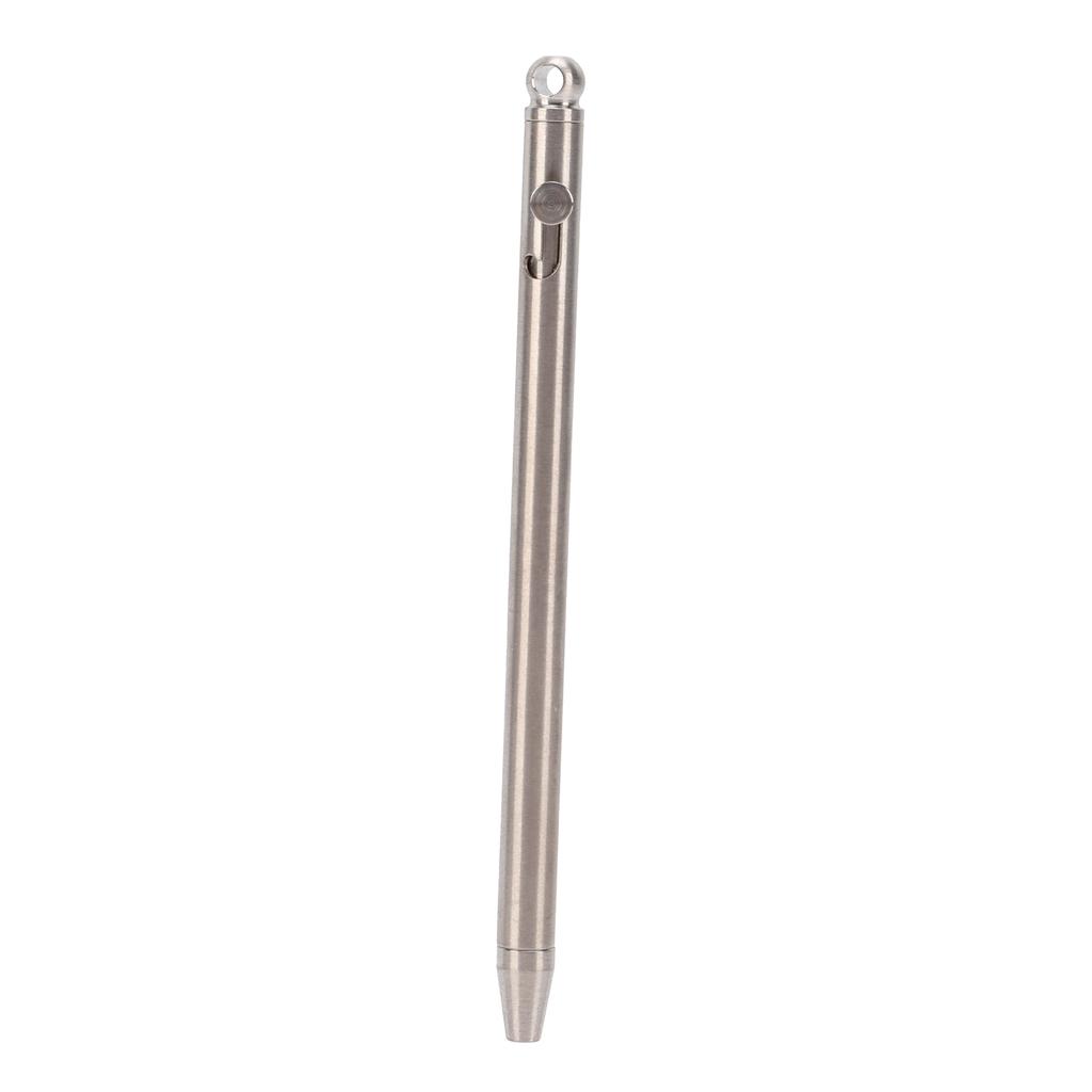 Mini Keychain Pen 0.5mm Tip Ti Alloy Portable Writing Ballpoint Pen with Black Refills