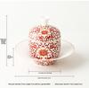 New Chinese stew pot ceramic health soup pot hotel steamed egg with cover small stew pot dessert tableware