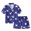 Småbarn Barn Baby Gutter og Jenter Printed Pyjamas T-skjorte shorts Sett