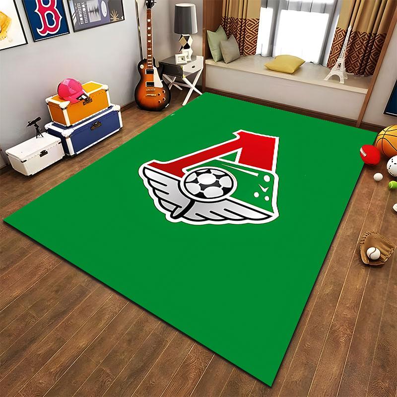 L Logo with Soccer Ball Design suitable as a non-slip mat for the living room or bedroom sofa