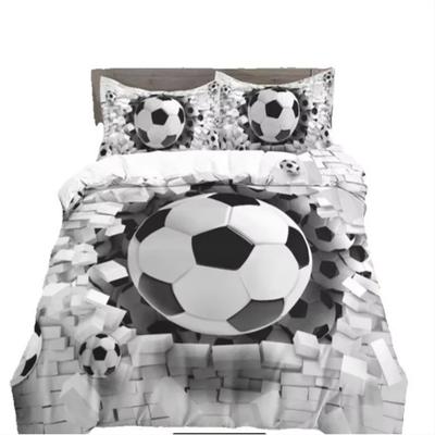 Set Lenjerie de Pat Fotbal 3D Fotbal Copil Husă de Plapumă Single Dublu Sport Băiat Textile de Casă Plapumă Huse Nordice pentru Pat King Full