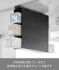 Yamazaki Tower Wrap 3 X X Easy Model 10506 Under-Cabinet Holder, Tiers, Black, W5.8 D20.5 H21.6cm, Setup, Space-Efficient,