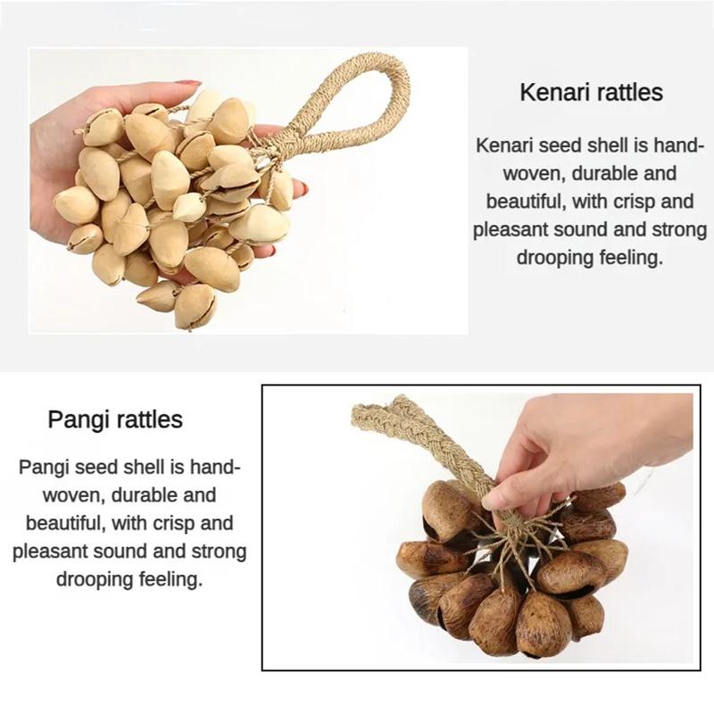 Fruit Shell Hand Bells Natural Plant String Bells Accompaniment Meditation Features Beam Bell Musical Percussion Instruments