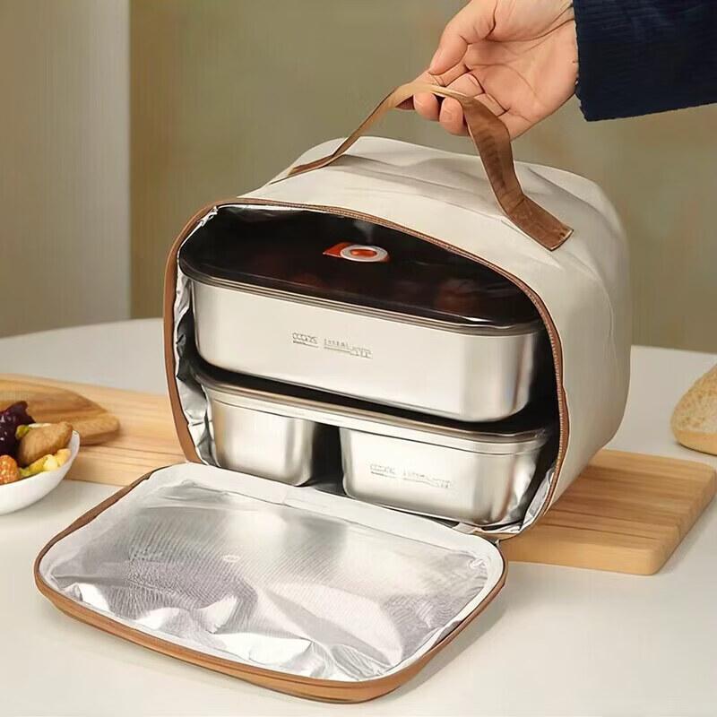 Qywell 316 Stainless Steel Microwaveable Bento Lunch Box