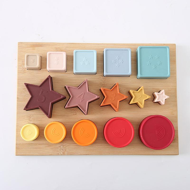 Montessori Puzzle Pairing Sensory Toys Parish Shape Cognitive Thinking Training Board Game Set Educational Toys for Children