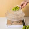 ZISIZ Gilded Ice Dew Glass Fruit Plate Set