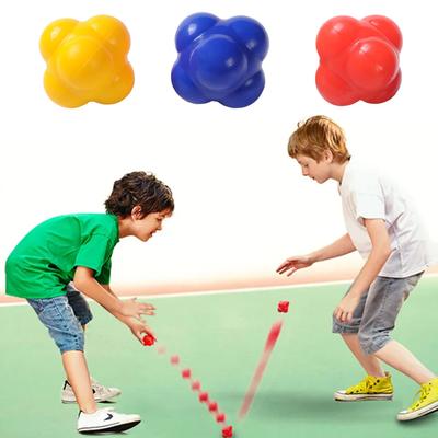 68mm Hexagonal Reaction Ball Silikonový Hbitostní Koordinační Reflexní Cvičení Fitness Tréninkový Míč Vhodný pro děti i dospělé