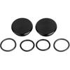 Flat Style Black Swingarm Pivot Bolts Covers Aluminum for Harley Touring Electra Street Glide Road King Road Glide Special FLHXS FLHX 1996-2023