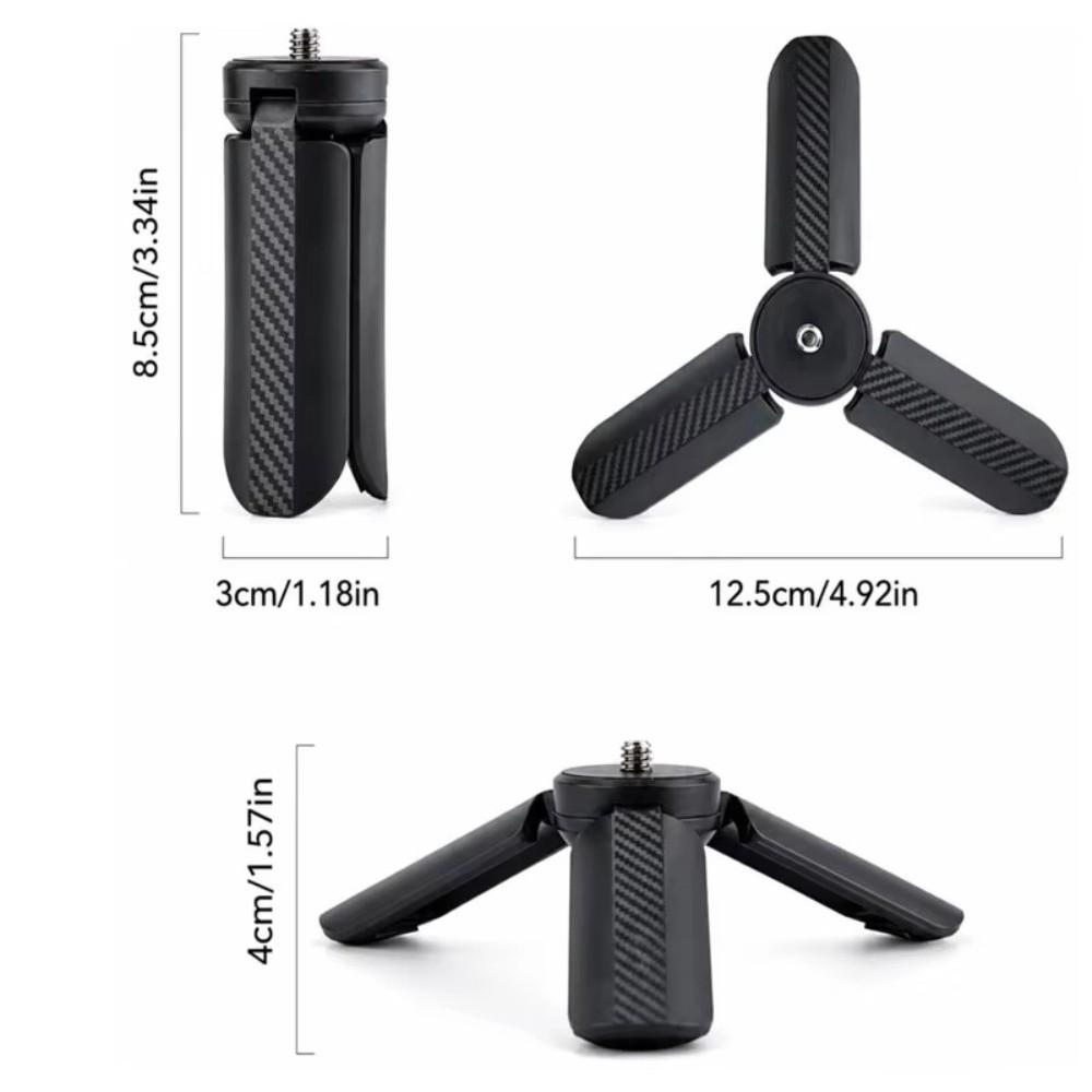 ABS Desktop Tripod with 1/4" Screw Photography Stand Portable Mini Tripod for DJI OSMO Pocket 3/4