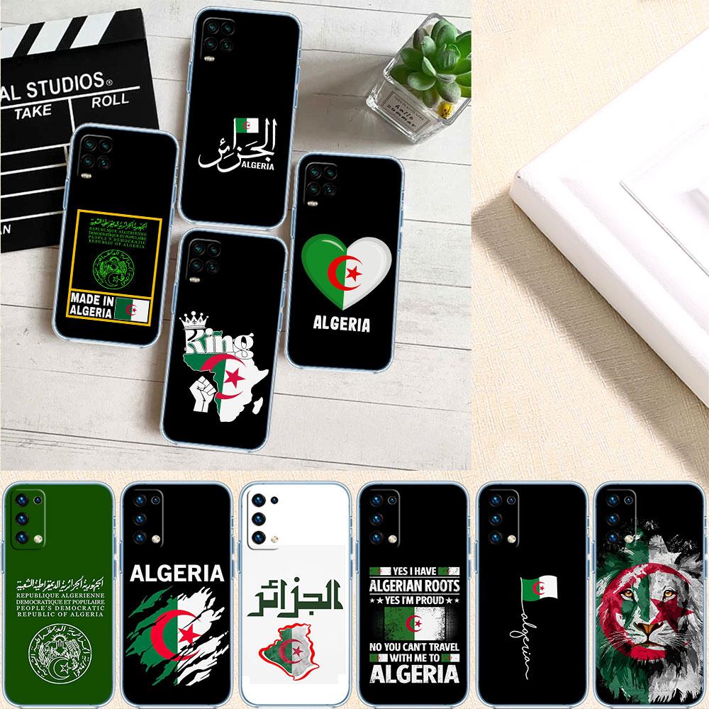 CJ2 Algerian Passport Flag Soft Shell Transparent Phone Case for Motorola Moto G7 G8 G9 G84 G85 G73 G24 G15 Z2 Play Power Plus