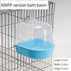 Small Bird Bathing Kit for Parakeets Cockatiel Lovebird Myna Bath Box Anti-Splash Design Detachable Pet Bird Grooming Accessory