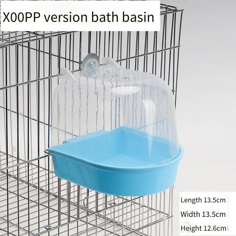 Small Bird Bathing Kit for Parakeets Cockatiel Lovebird Myna Bath Box Anti-Splash Design Detachable Pet Bird Grooming Accessory