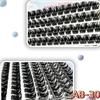 100-120 Cluster Self-Adhesive False Eyelashes,perfect for Women makeup,pre-bonded,14mm,C+ Curl,Long-lasting,waterproof,windproof