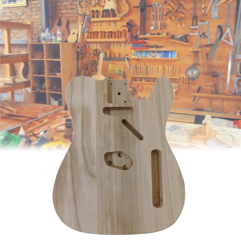 Unfertiger Gitarrenkörper Poliertes Holzart, DIY, T-Stil Gitarrenzubehör