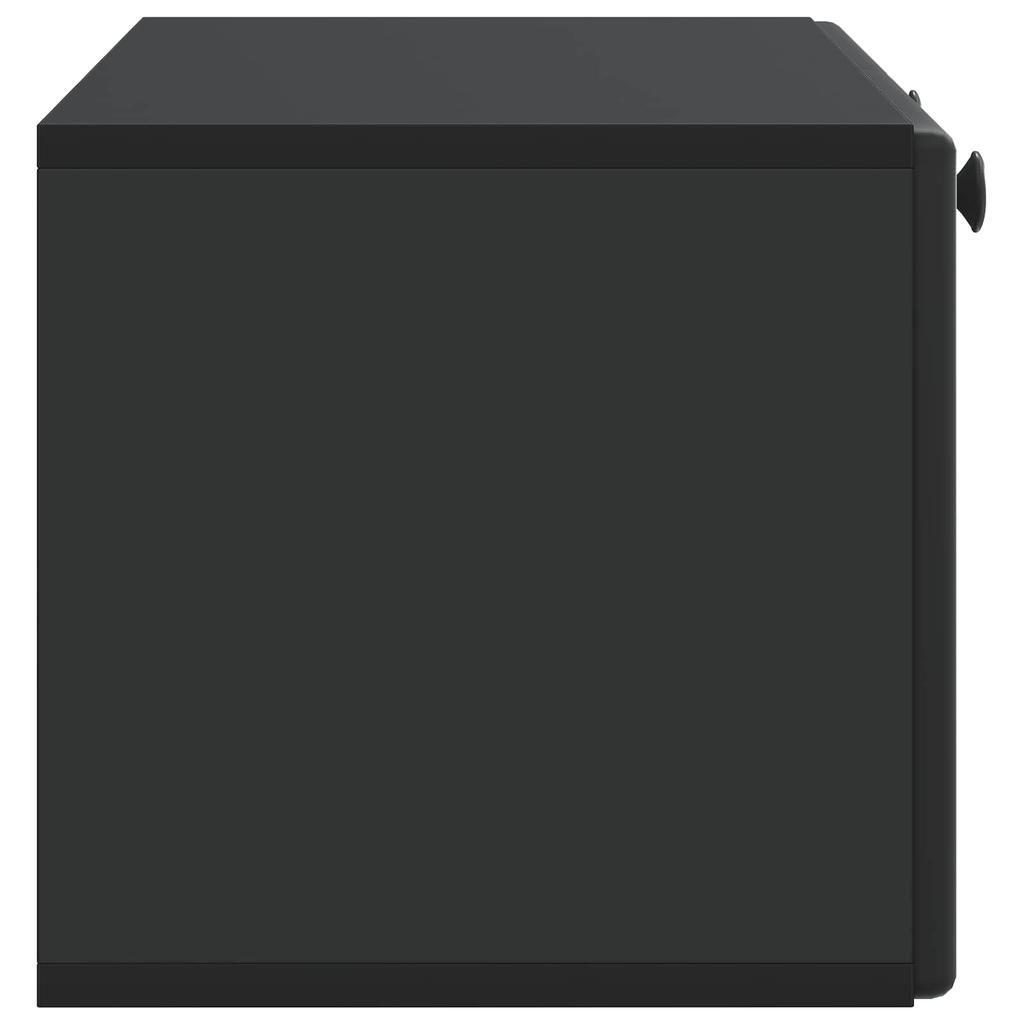 Wall Mounted TV Cabinet 78.5 X 31 X 30 Cm Black