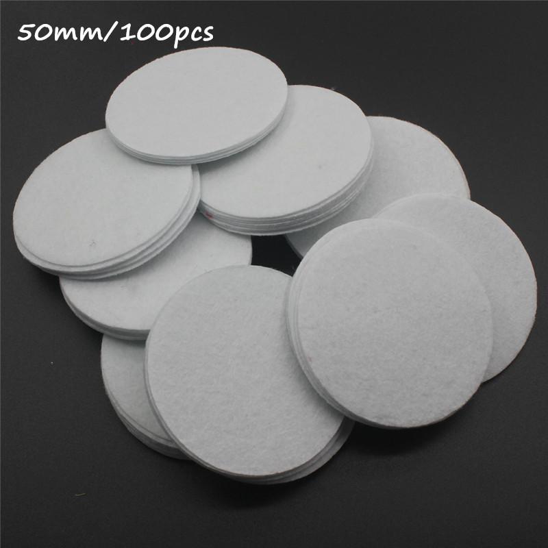 8/10/15/20/25/30/35/40/45/50mm Non Woven Round Felt Circle Pads for DIY Crafting Flower Backing Hair Accessories Vacuum Filters