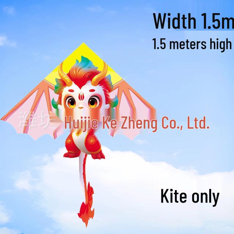 Weifang Pterodactyl Cartoon Kite for Kids - Easy to Fly in Light Breeze, Free Shipping