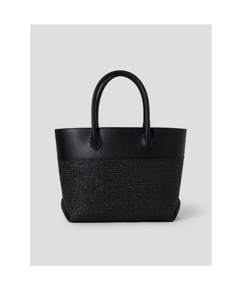 The Aperture Basket Rattan Bag Black (Ta67D4A025)