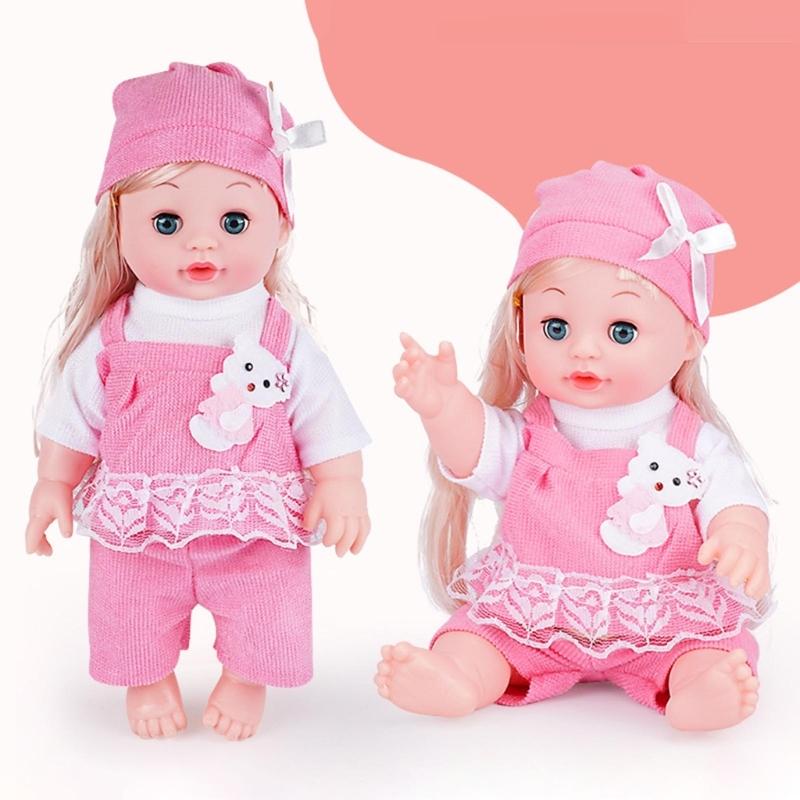 Reborn Baby Dolls Realistic Vinyl Body 13 inch Soft Baby Sleep Boy Girl with Clothing Gift Set for Ages 3years+