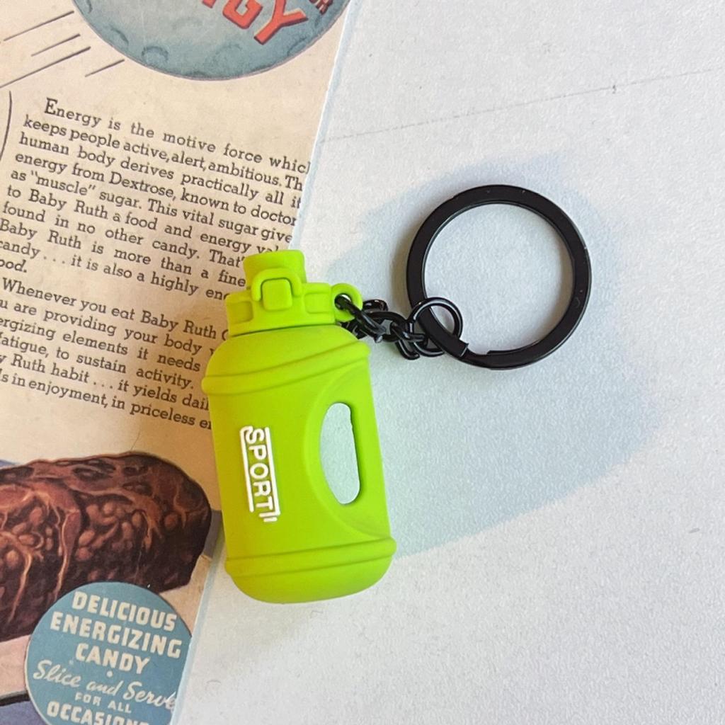 Eco Mini Gummi Pickleball Schläger Schlüsselanhänger - Sportrucksack Anhänger
