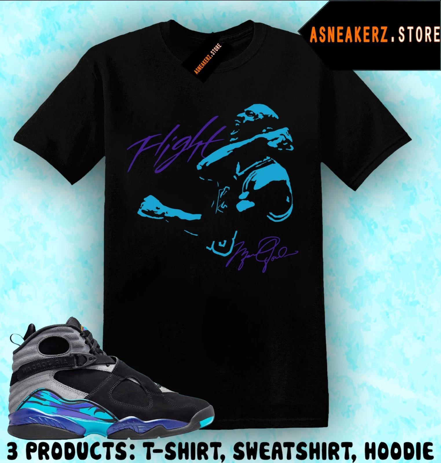 Tee Shirt Matching AJ 8 Aqua 2025 To Match Sneaker 23 MJ Victory 8s T shirt XL
