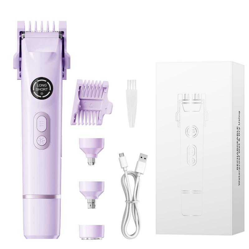 

Portable Dual-Head ABS Shaver Electric Epilator Waterproof New Design for Women Private Area Body Hair Beauty Personal Care фіолетовий