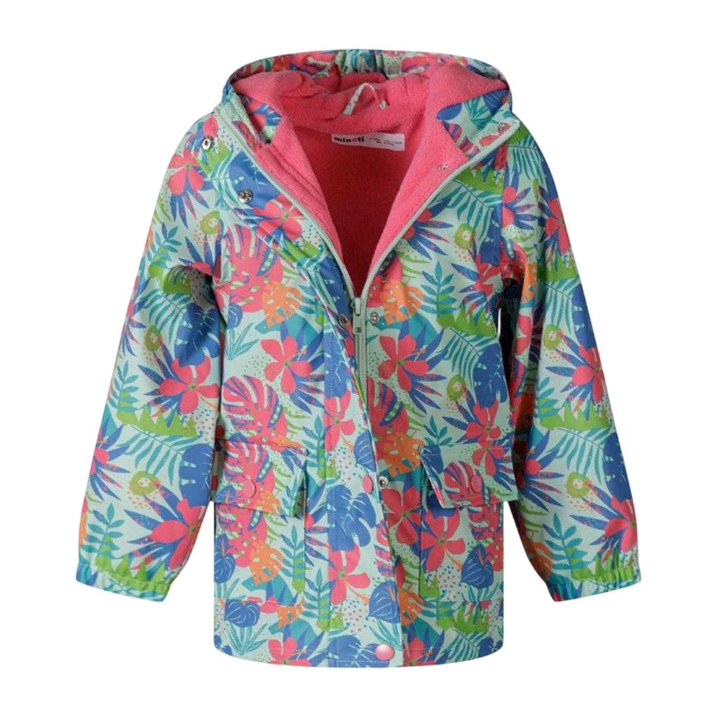 Minoti Girls Tropical Raincoat