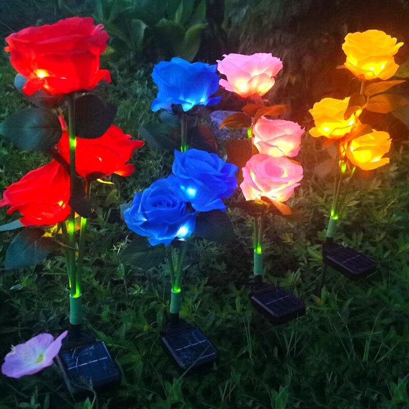 Outdoor Solar Rose Garden Stake Light