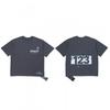 Herren locker geschnittenes Baumwoll-T-Shirt mit kreativem Buchstabenaufdruck lässiges Kurzarm-T-Shirt Herbst