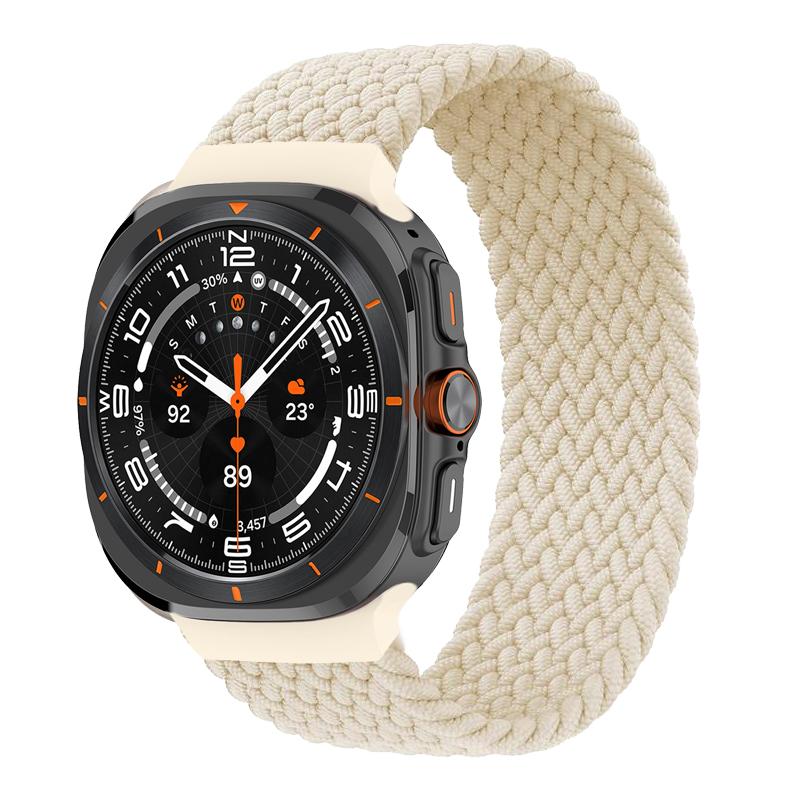 Braided Solo Loop for Samsung Galaxy Watch Ultra Strap 47mm Accessories Sport Nylon Belt Bracelet Galaxy Watch 7 Ultra Band 47mm