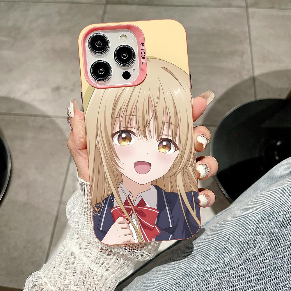 

Angel Mahiru Shina Phone Case for iPhone 17 16 15 14 13 12 11 X XR XS Air Pro Max Plus Pink Colorful Silver Cover iPhone 15 Pro