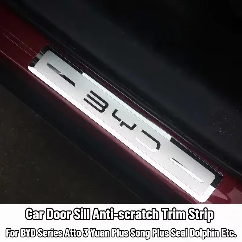 BYD Serie Auto Einstiegsleiste Edelstahl Metallschutz für BYD Atto 3 Yuan Plus Song Plus Seal Dolphin Sealion Seagull Shark
