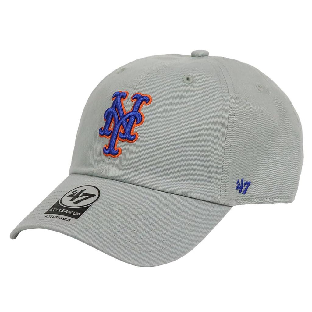 Seven 47 Kšiltovka Cleanup Low Cap Kšiltovka Major League Unisex Logo New York Mets Bouřkově šedá Šedá [Značka Forty] Pánská Dámská