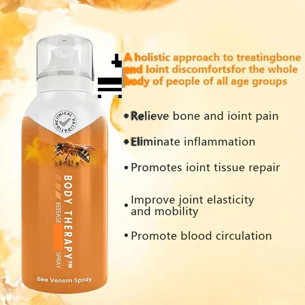 Bee Venom Pain Relief Spray Body Joint Bone Therapy Recover Massage Muscle Health Care