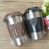 Industrieller Stil Edelstahl Kaffeetasse Becher mit Deckel Kaffee Milchbecher Büro Kaffee Tee Tassen Reisebecher Geschenke
