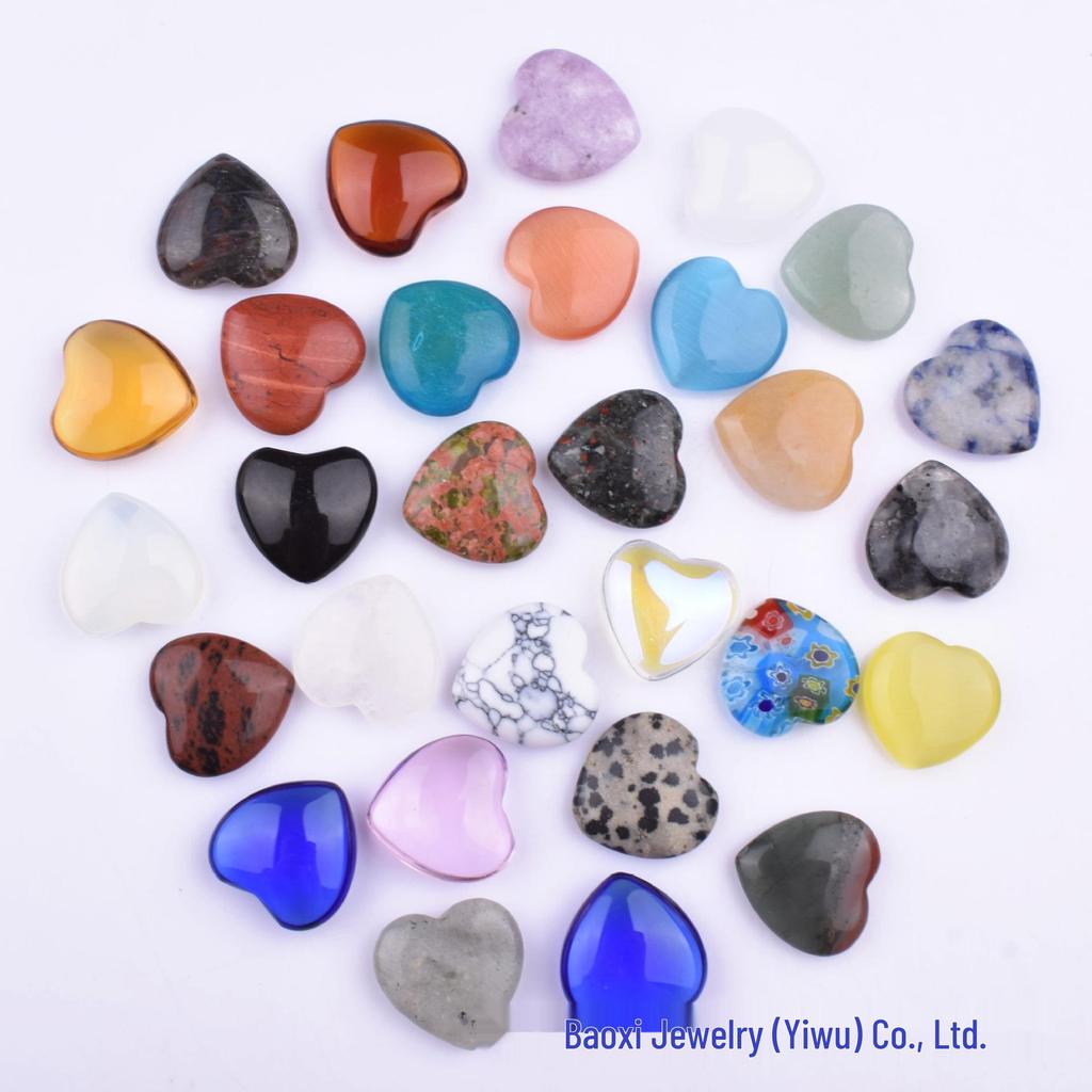 2cm Natural Rose Quartz Heart Crystal Gemstone