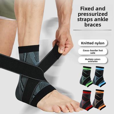 Sports Pressure Knitted Straps, Ankle Protection, Anti-sprain Foot Wrapping, Warm Running Fitness Basketball Football Protective Gear