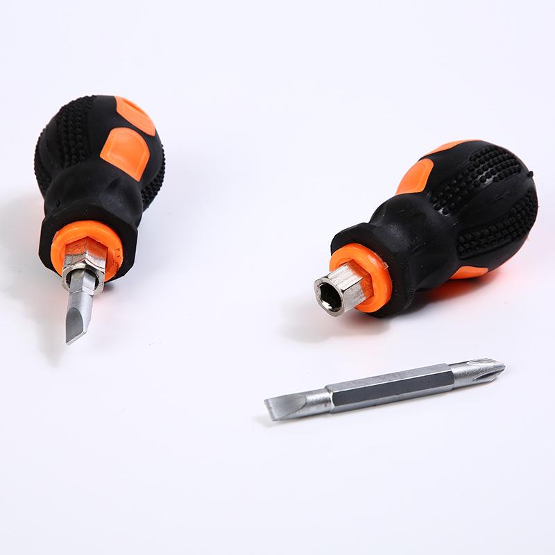 Xindun Mini Dual-Purpose Screwdriver with Cross-Shaped and Flathead Tips