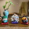 6Cm Q-Version  Anime Figure Nika Luffy Zoro Sanji Nami Cos Super Dharma Figurine Pvc Statue Model Toys Car Ornaments