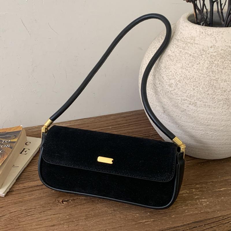 Niche baguette bag women's 2025 new fashion versatile Korean version underarm bag retro shoulder portable commuter bag
