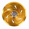 Guarding Motorcycle Fan Cover | Openwork Spiral Cutouts, Lightweight Aluminum Alloy, Cooling