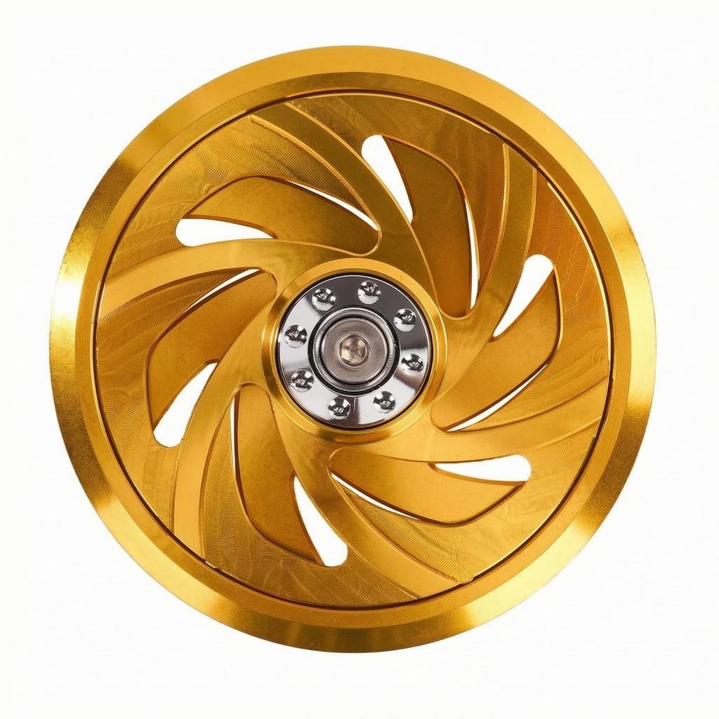 Guarding Motorcycle Fan Cover | Openwork Spiral Cutouts, Lightweight Aluminum Alloy, Cooling