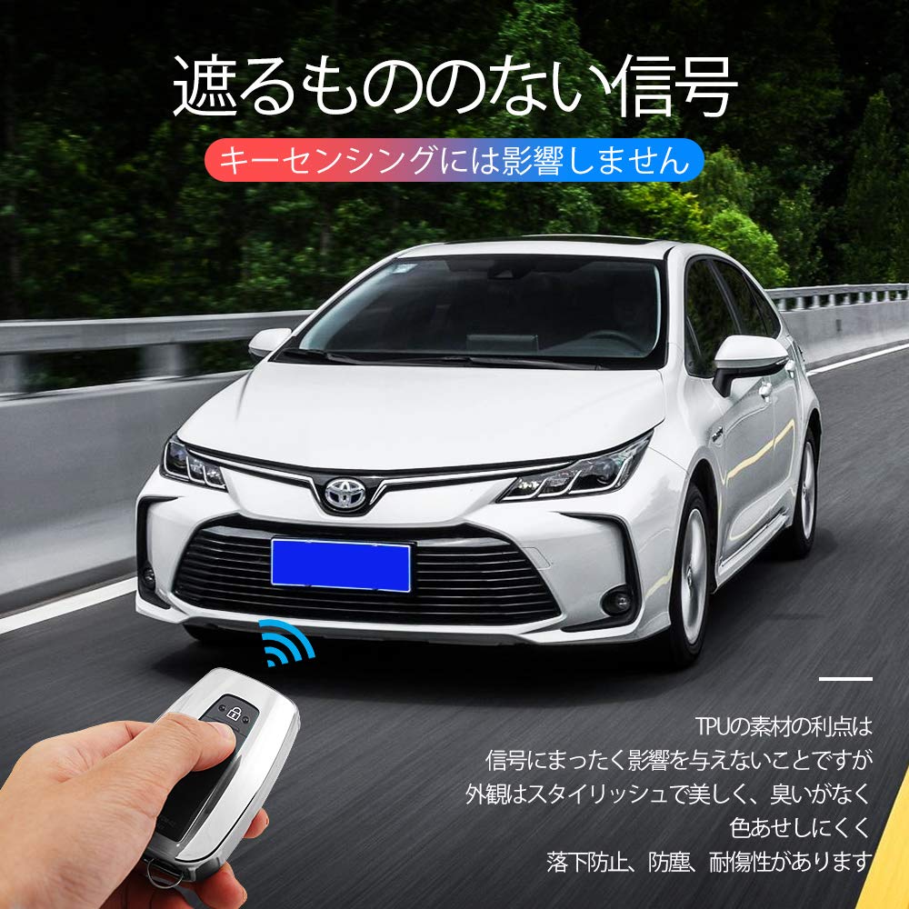 Smart Key Case, Keyless Entry, Made of Premium TPU Material, Shock Resistant, Scratch Resistant, Waterproof, Fashionable Smart Key Holder, Blue